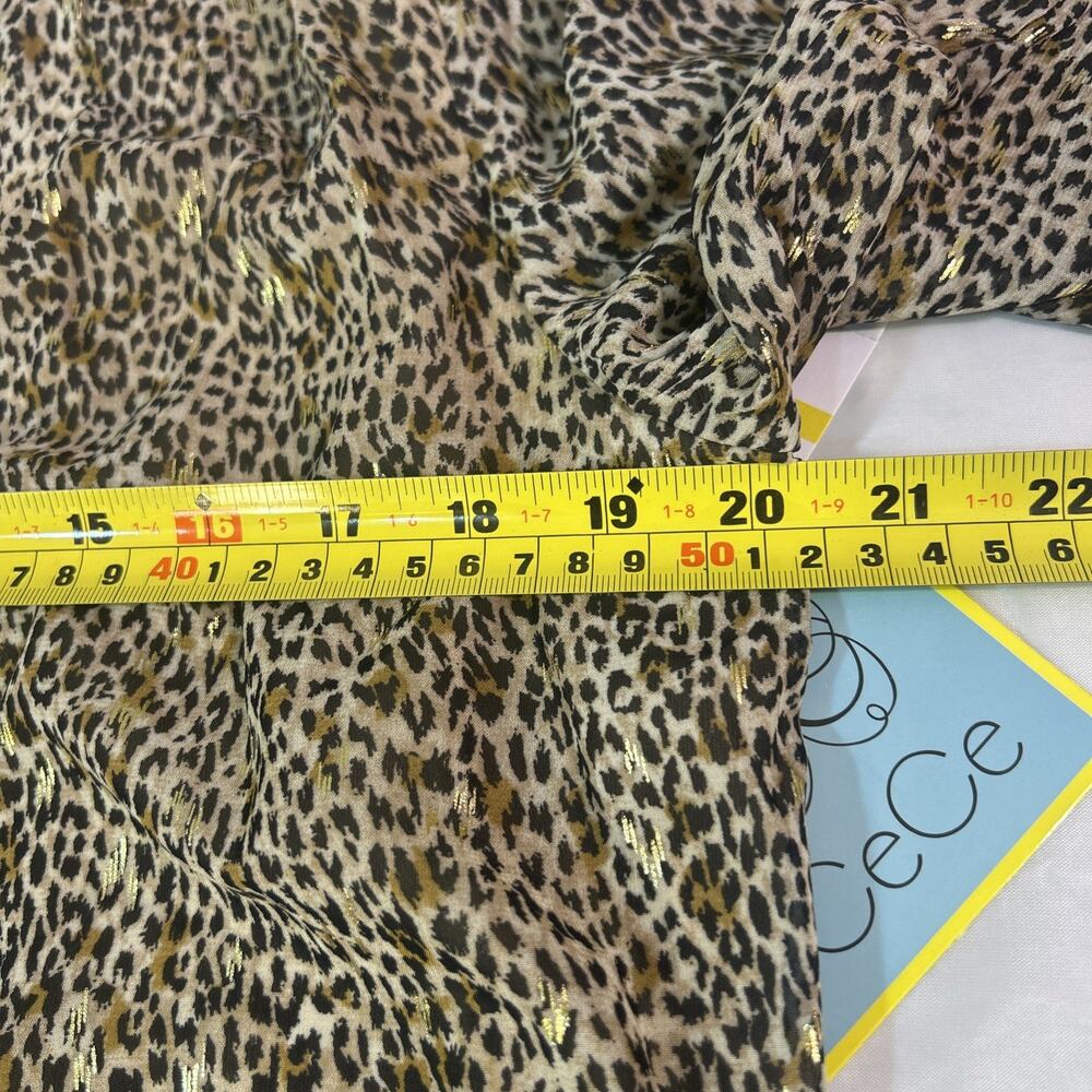 CeCe Leopard Print Blouse - Picture 13 of 16